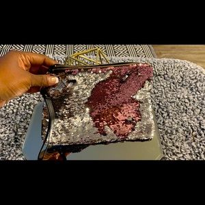 Sequined multi purpose clutch